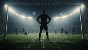 صورة غلاف ملحمية توثق لحظة حاسمة من نهائي كأس الملك 2024 مع أجواء ركلات الترجيح والتوتر الجماهيري